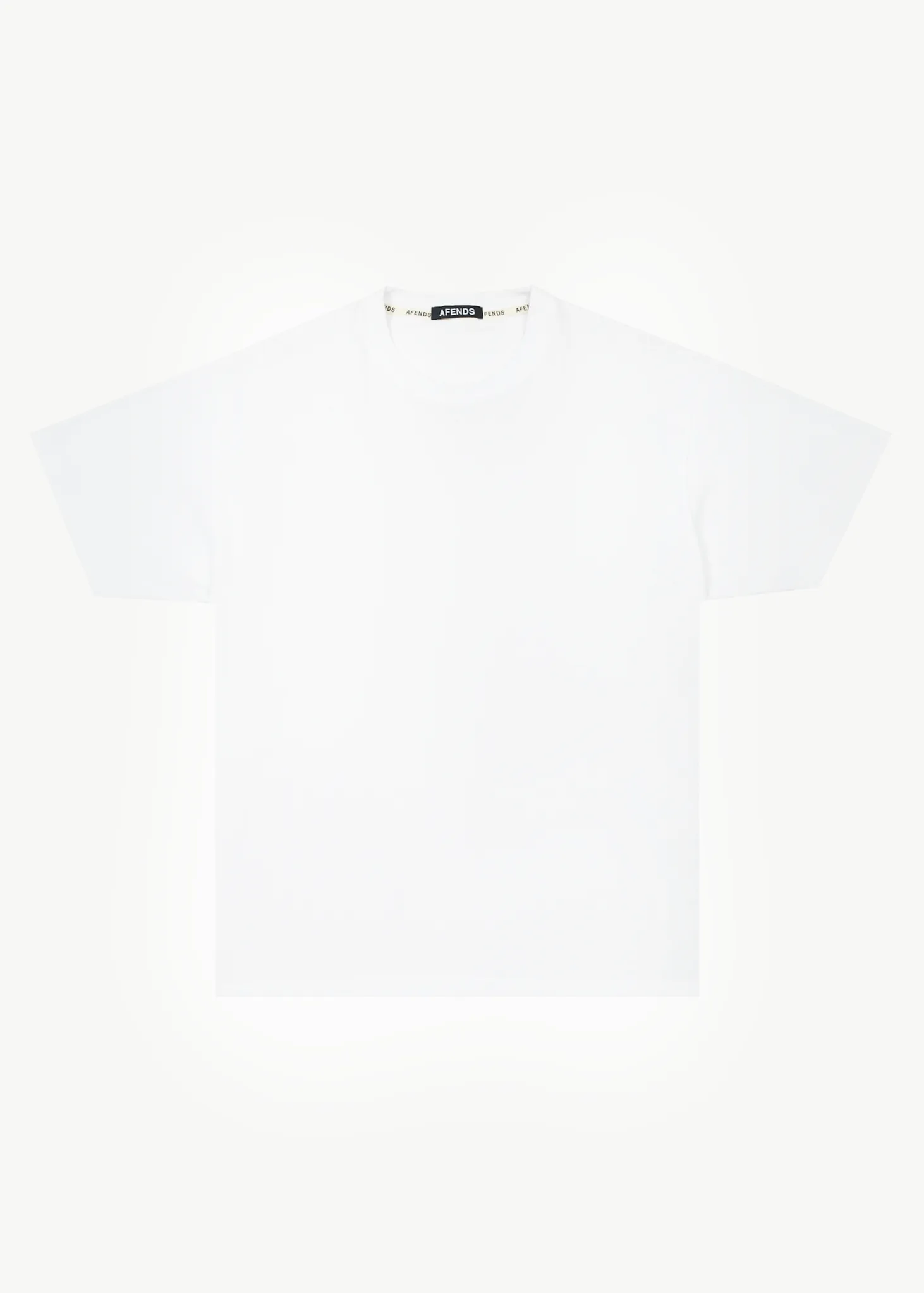 AFENDS Mens Genesis - Heavy Weight Boxy Fit Tee - White