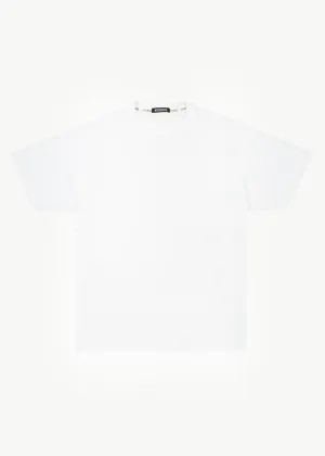 AFENDS Mens Genesis - Heavy Weight Boxy Fit Tee - White