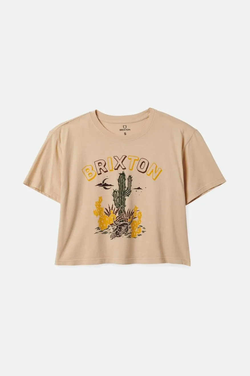 Cactus S/S Boxy Tee - Biscotti