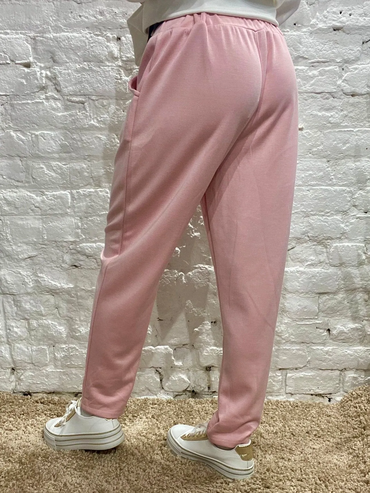 Chelsea Stretch Casual Breathable Lounge C41 Tapered Trouser Pant With Belt