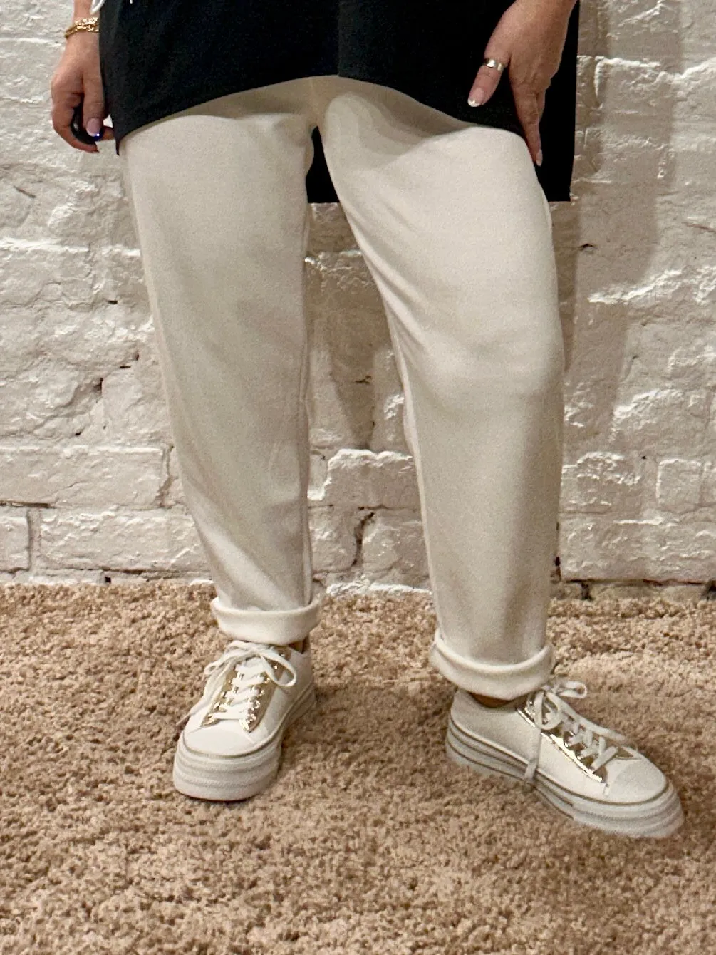 Chelsea Stretch Casual Breathable Lounge C41 Tapered Trouser Pant With Belt
