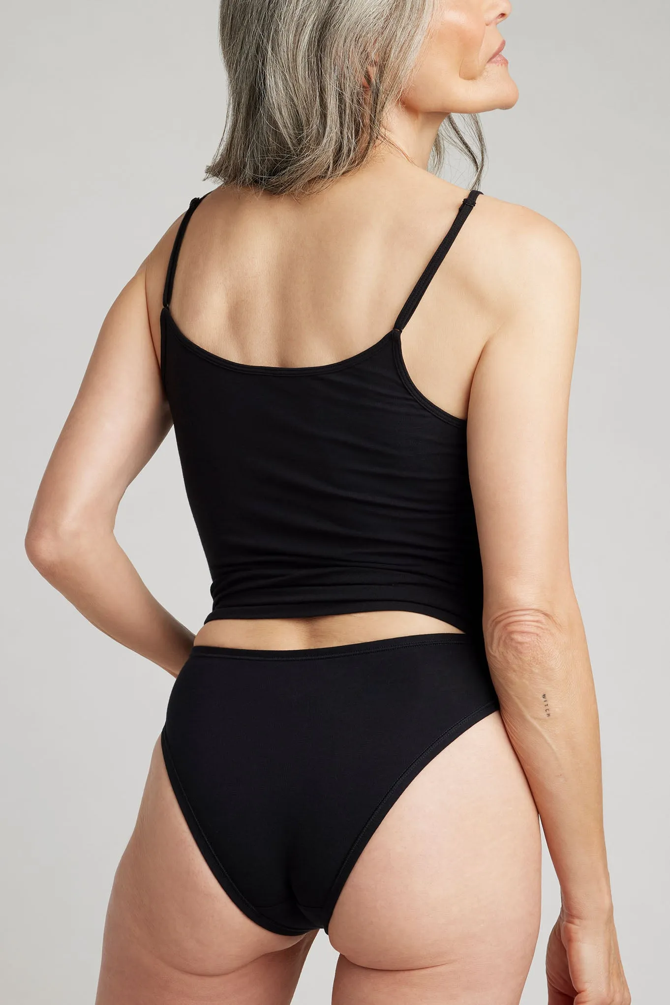 Cloud Cotton Cami in Black