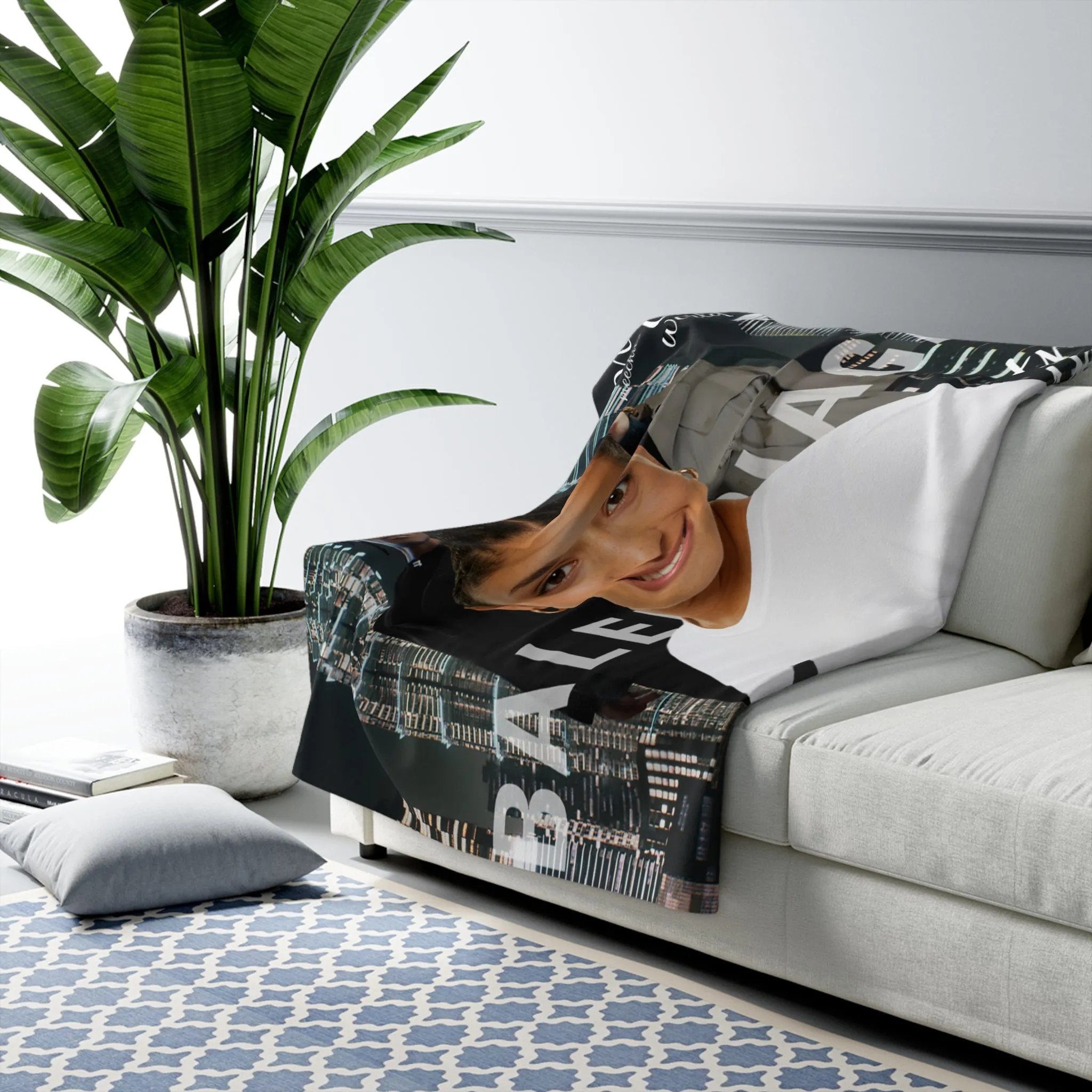 Fleece Blanket - Balenciaga Inspired Cozy Throw