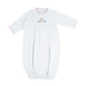 Gathered Christmas Deer Gown