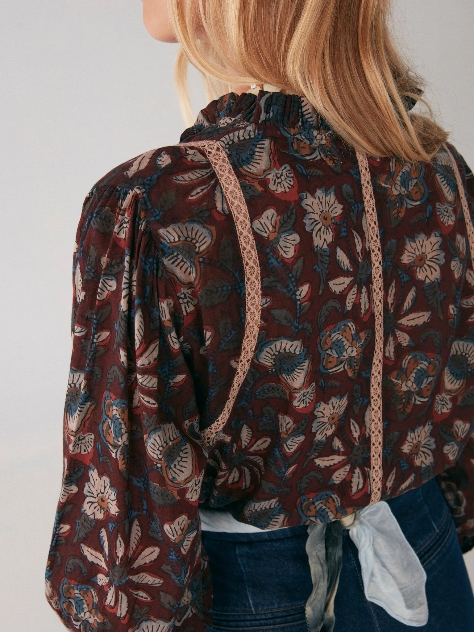 Ingrid Blouse - Srinagar Tobacco