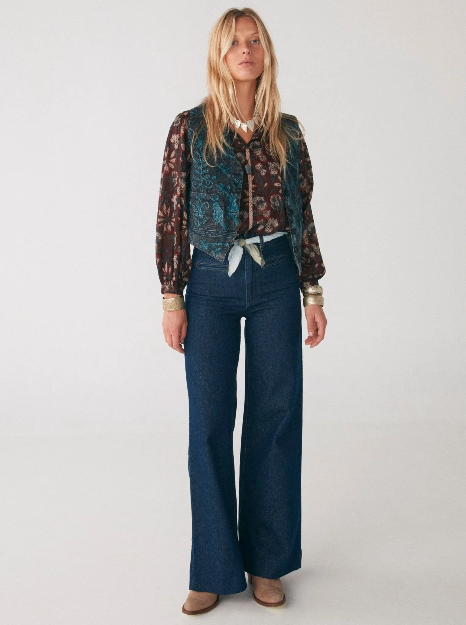 Ingrid Blouse - Srinagar Tobacco