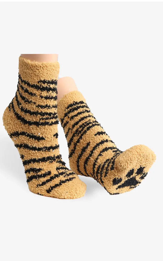 JCS106 Animal Pattern Fuzzy Socks (6prs Pack)