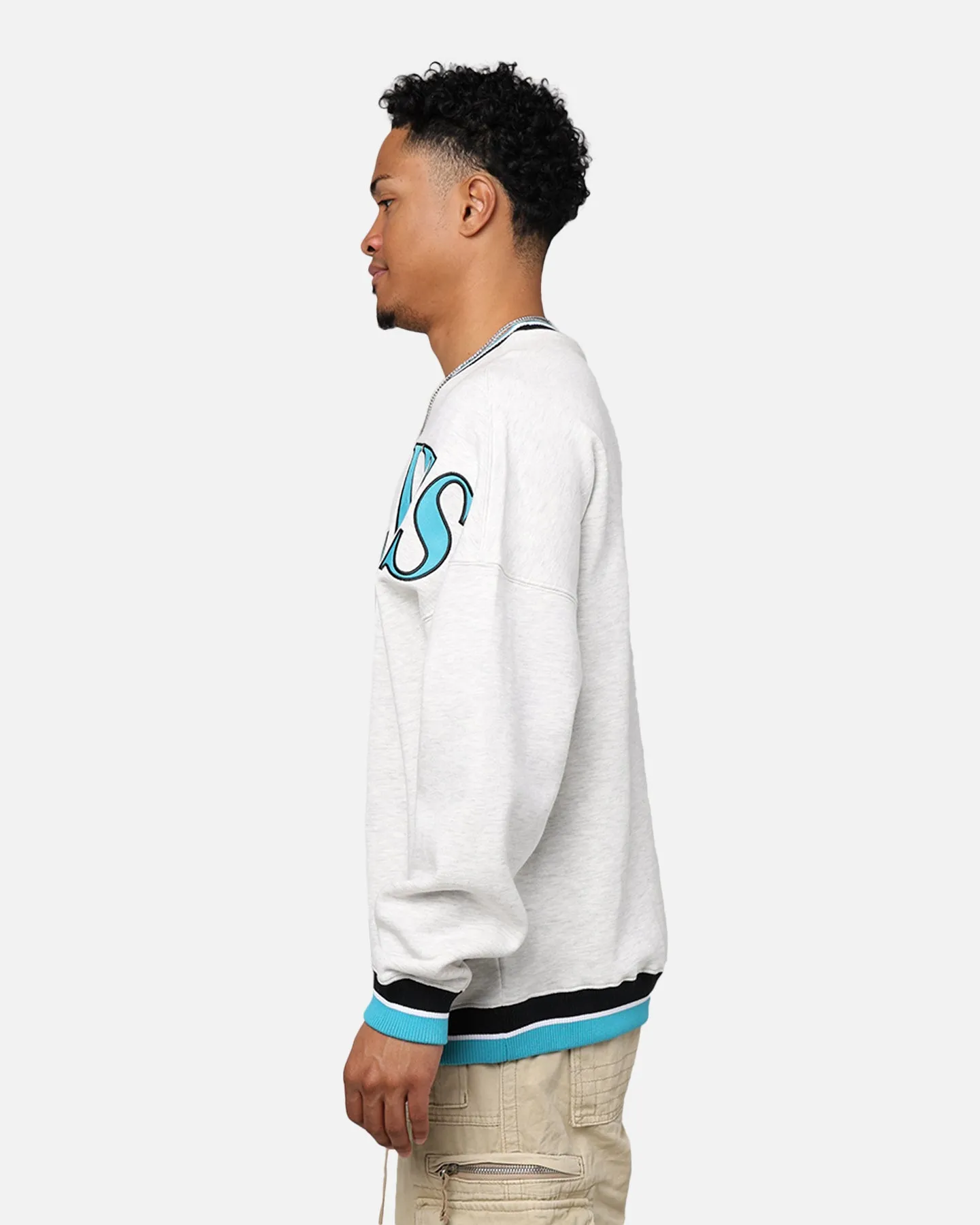 Mitchell & Ness Memphis Grizzlies Shooting Crewneck Silver Marle