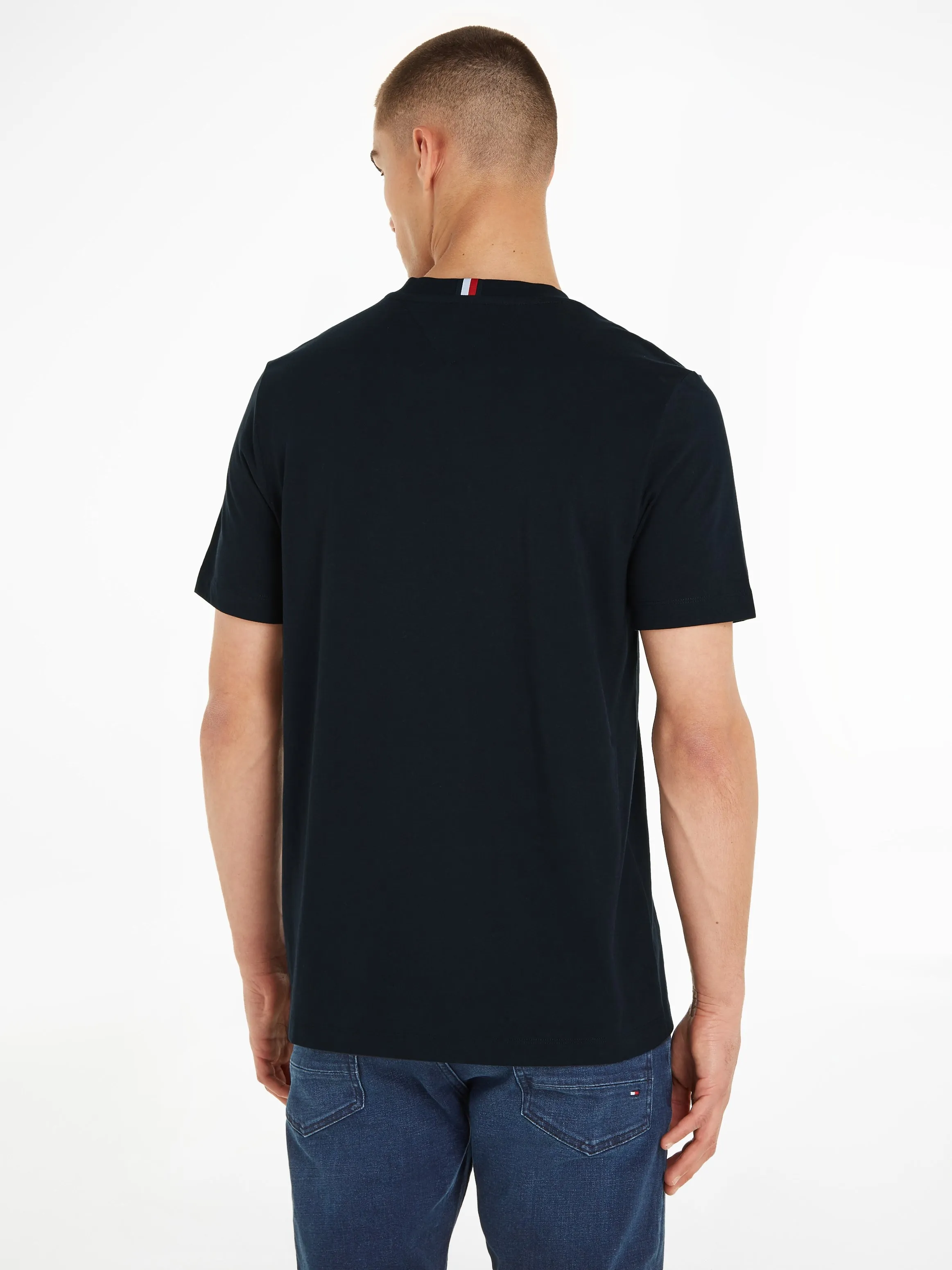 Monotype Chest Stripe Tee