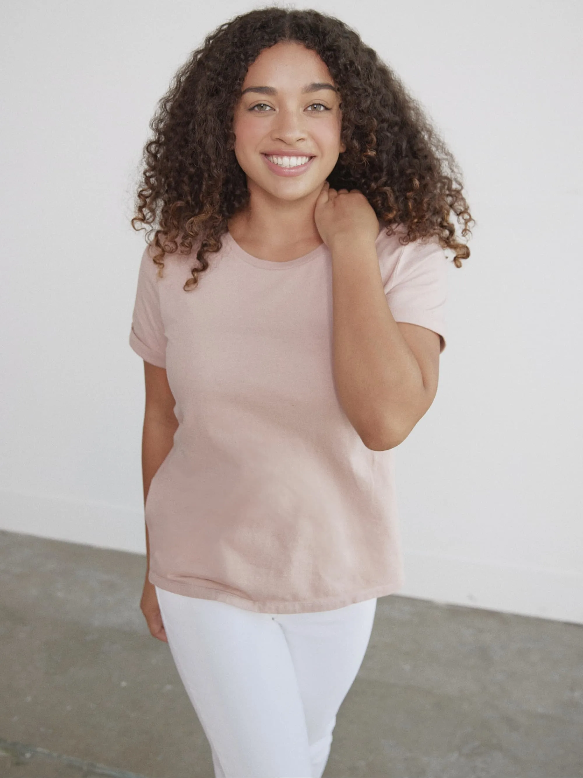 Organic Roll Cuff Tee