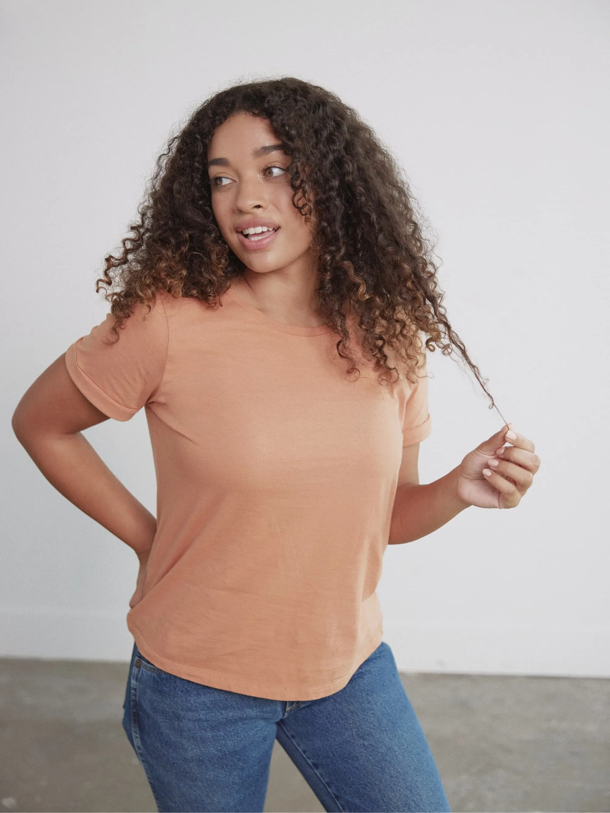 Organic Roll Cuff Tee