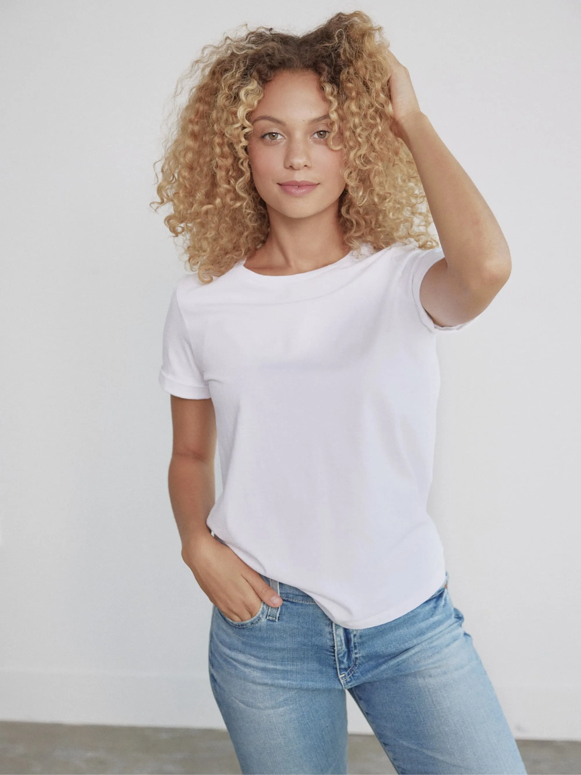 Organic Roll Cuff Tee