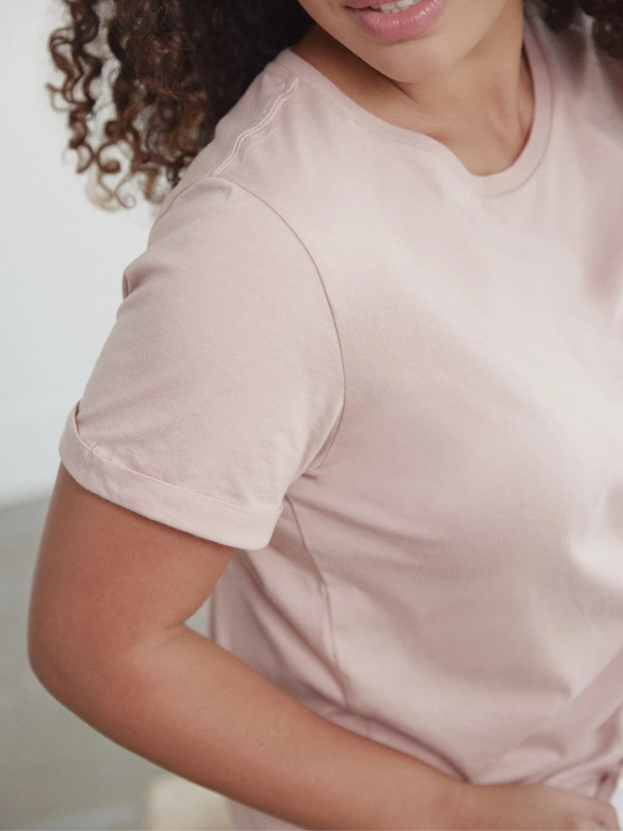 Organic Roll Cuff Tee
