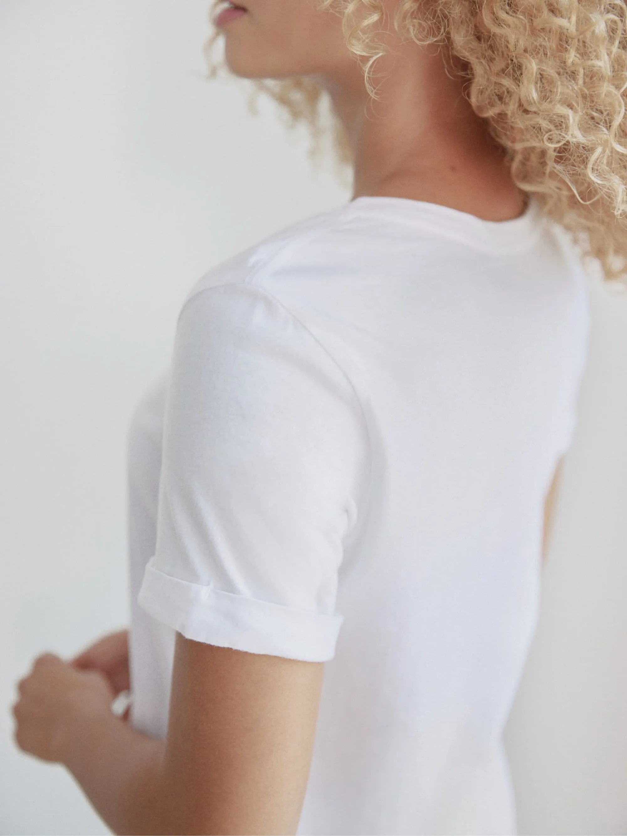 Organic Roll Cuff Tee