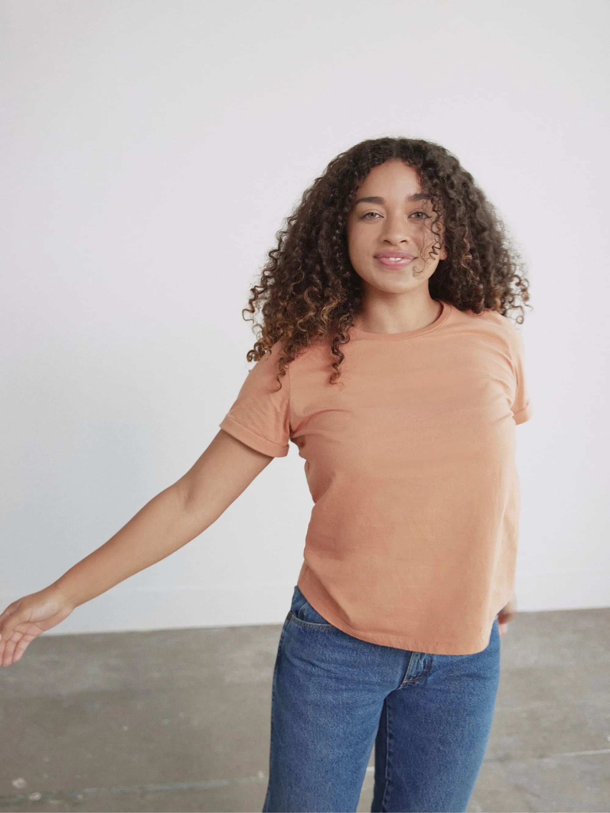Organic Roll Cuff Tee