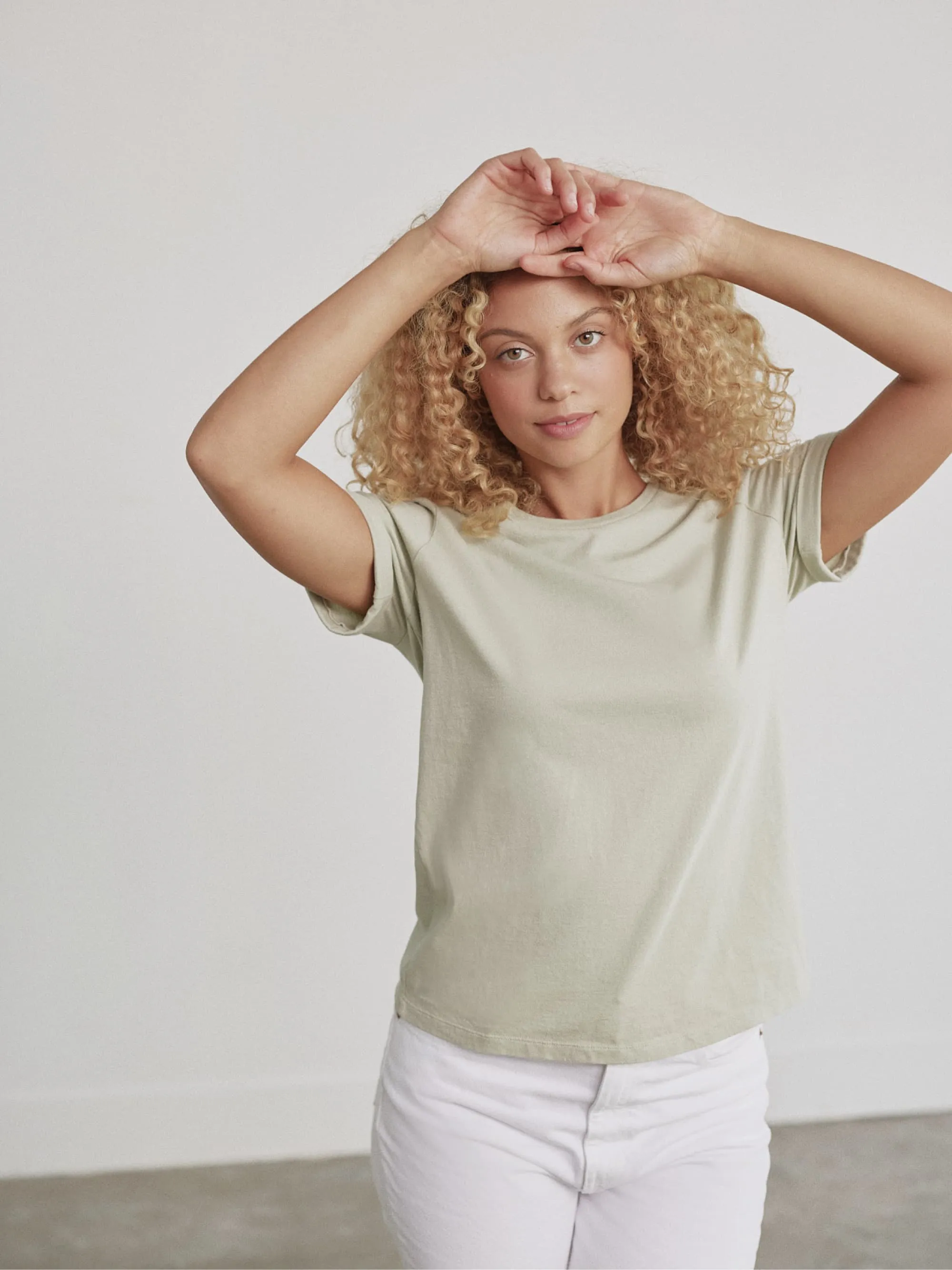 Organic Roll Cuff Tee