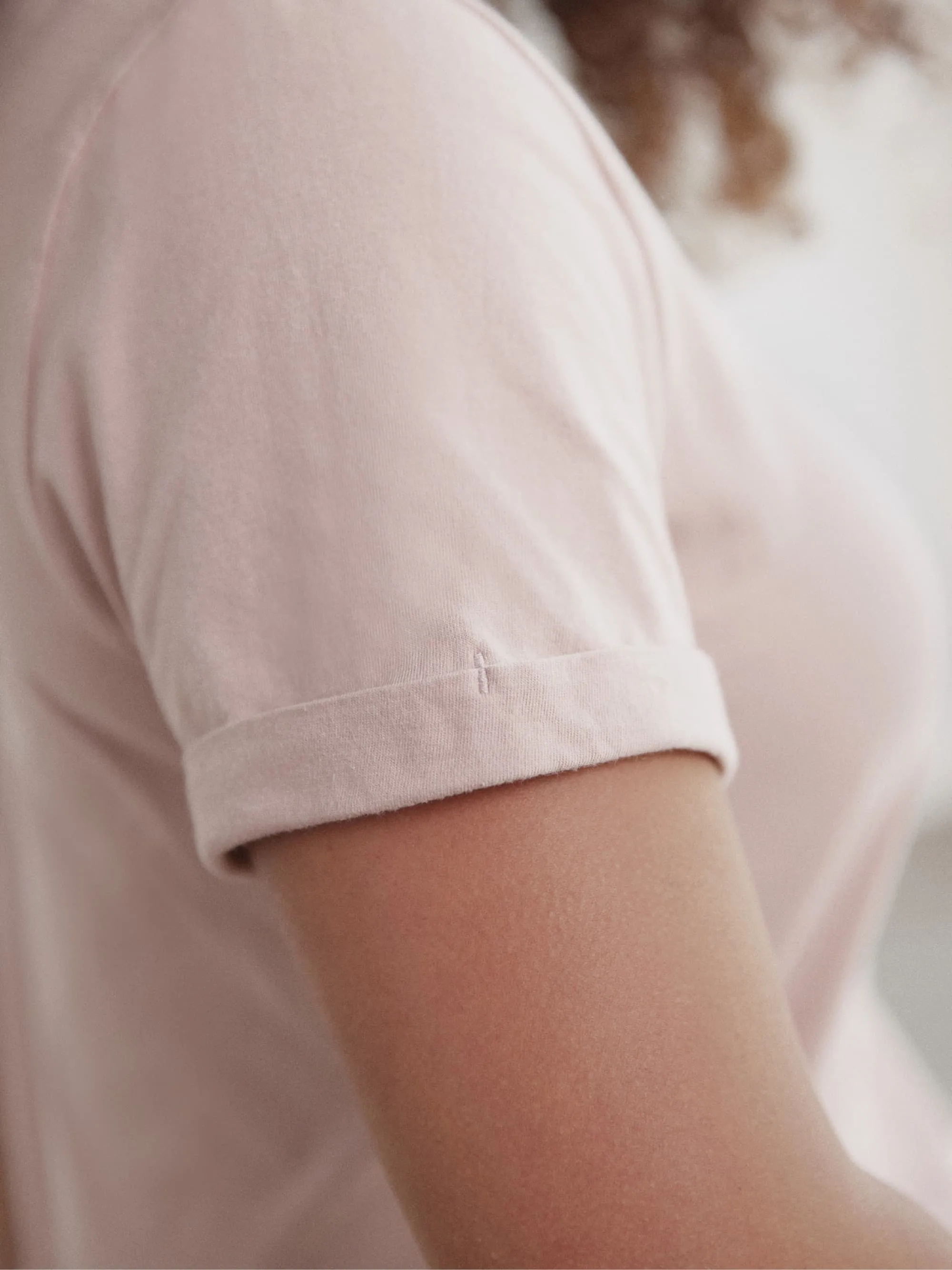 Organic Roll Cuff Tee