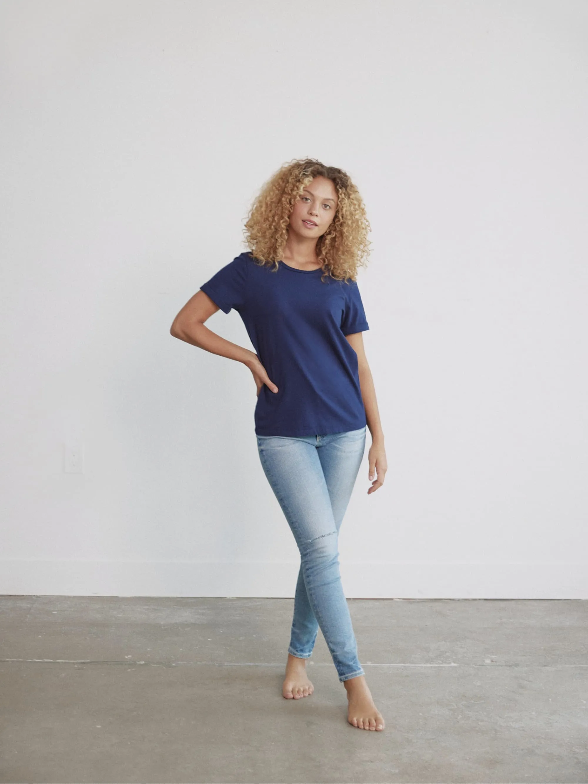 Organic Roll Cuff Tee
