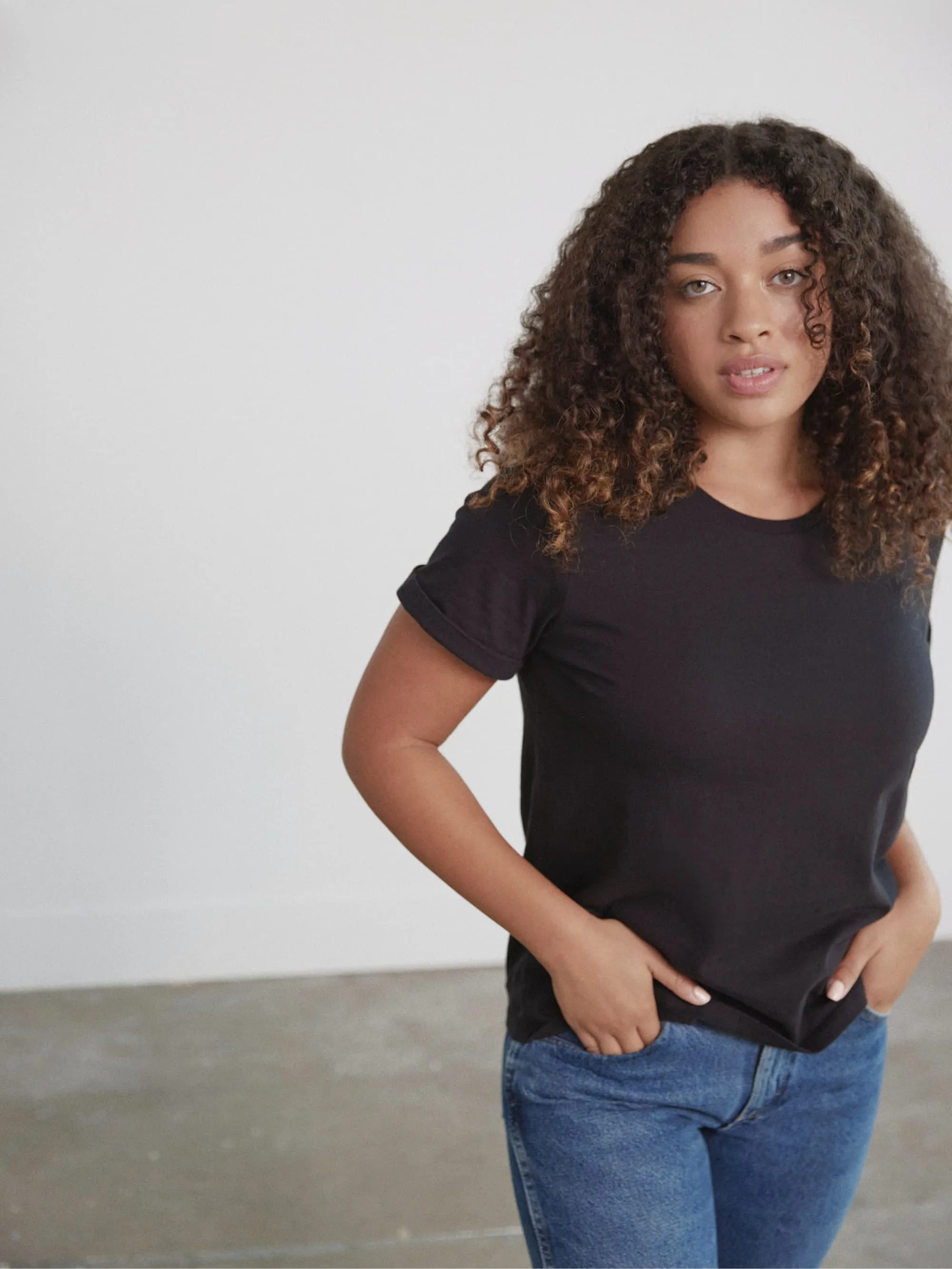 Organic Roll Cuff Tee