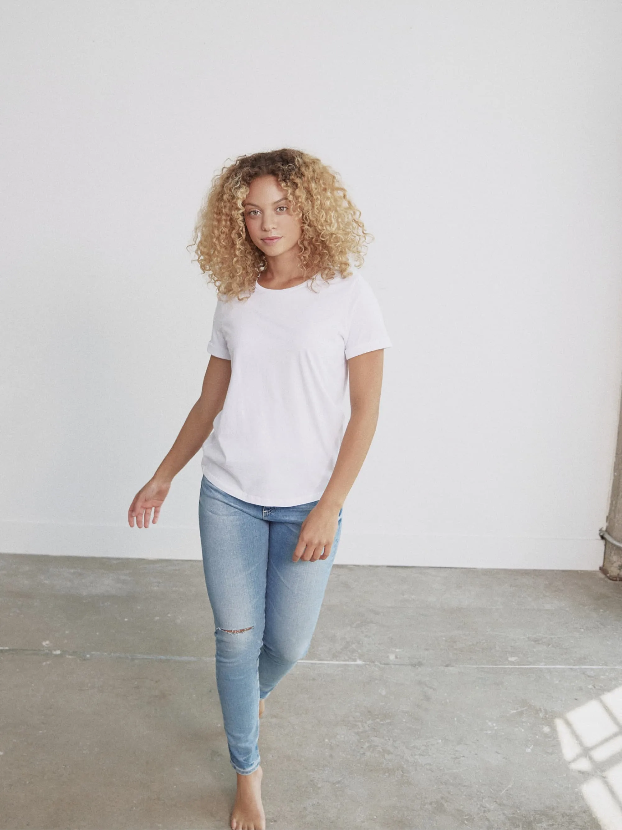 Organic Roll Cuff Tee