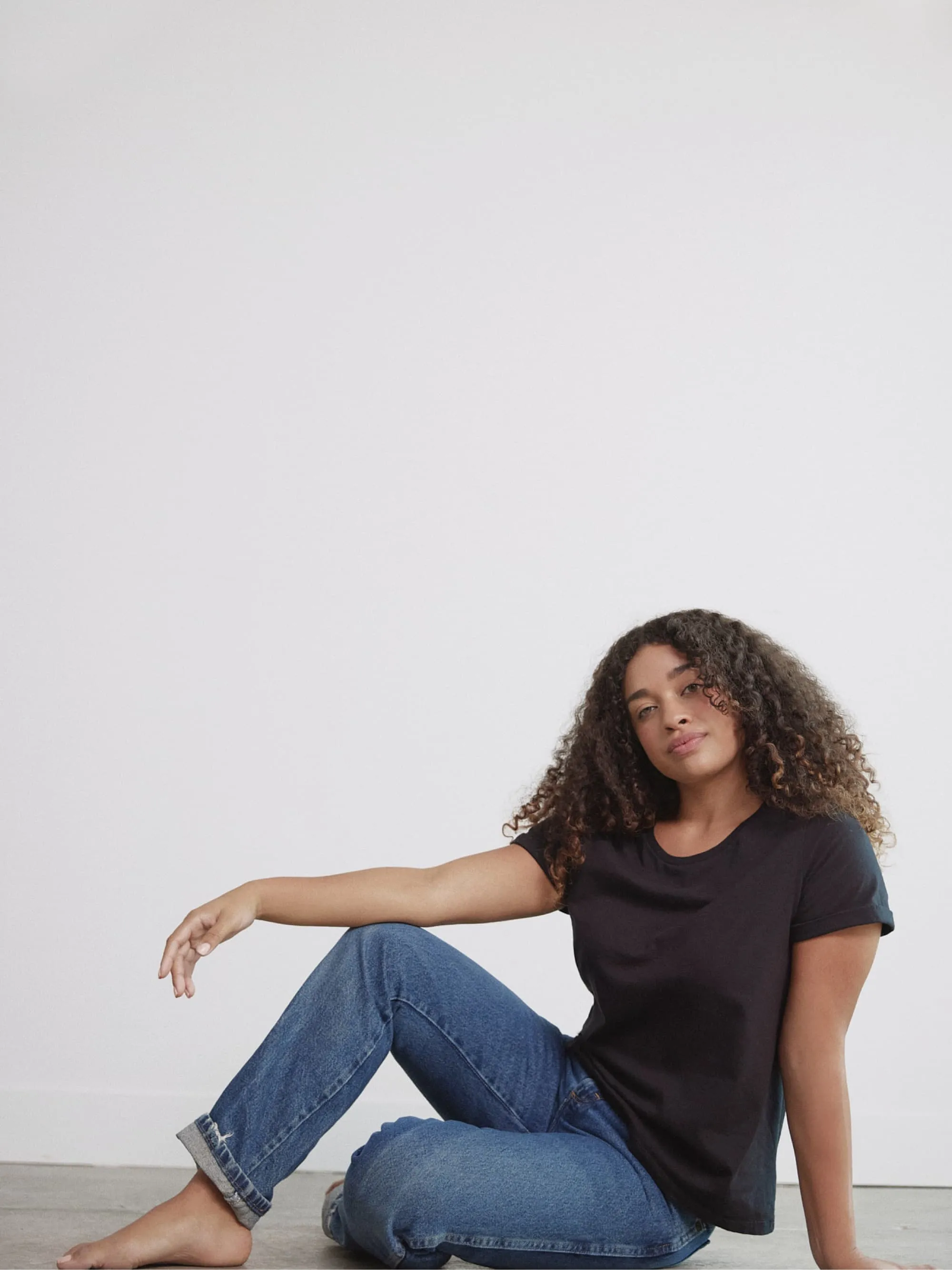 Organic Roll Cuff Tee