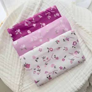 Personalized Baby Name Swaddle Blanket | Blush Blooms