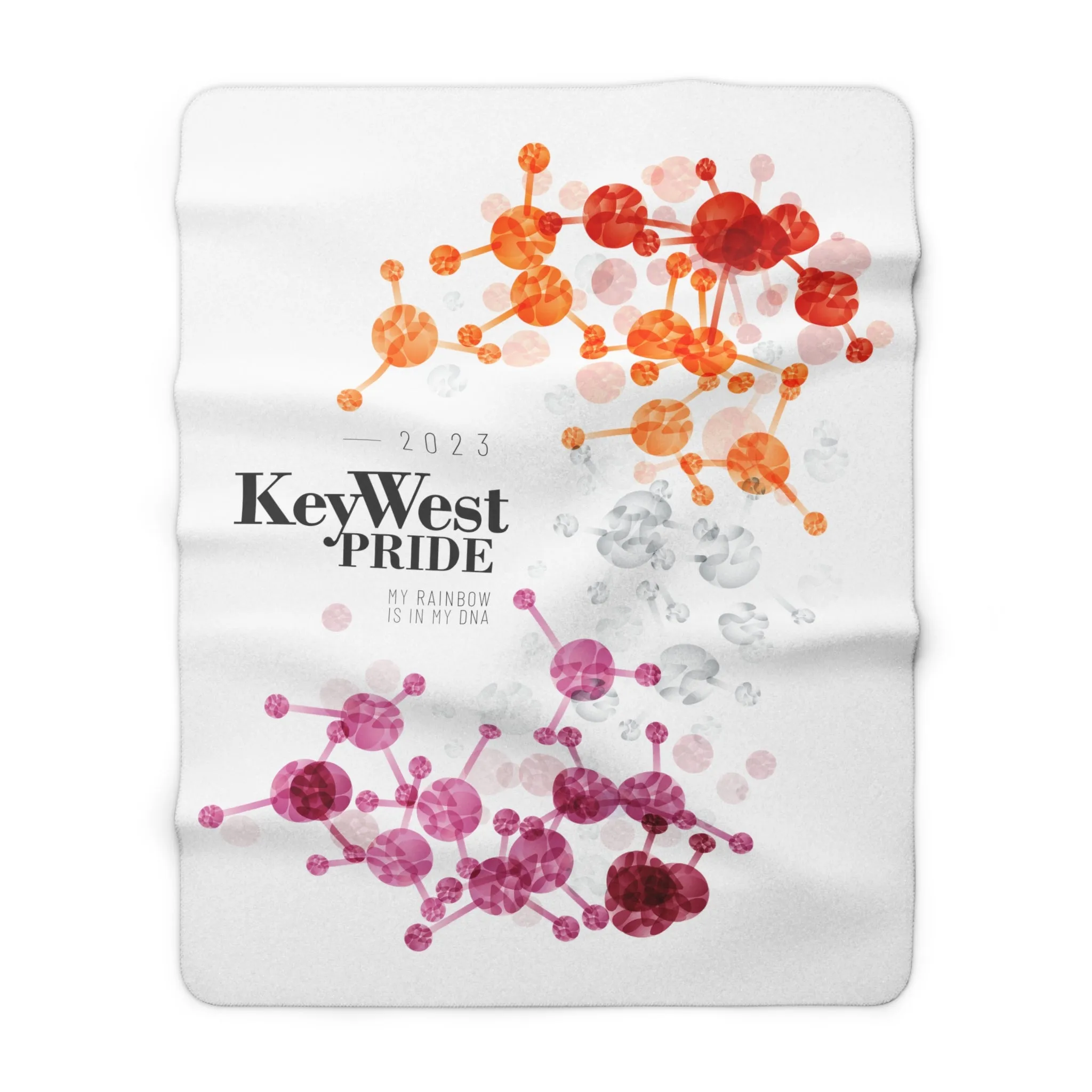 SHAVA CO Lesbian Flag 2023 Pride, Key West Sherpa Fleece Blanket - My Rainbow Is In My DNA