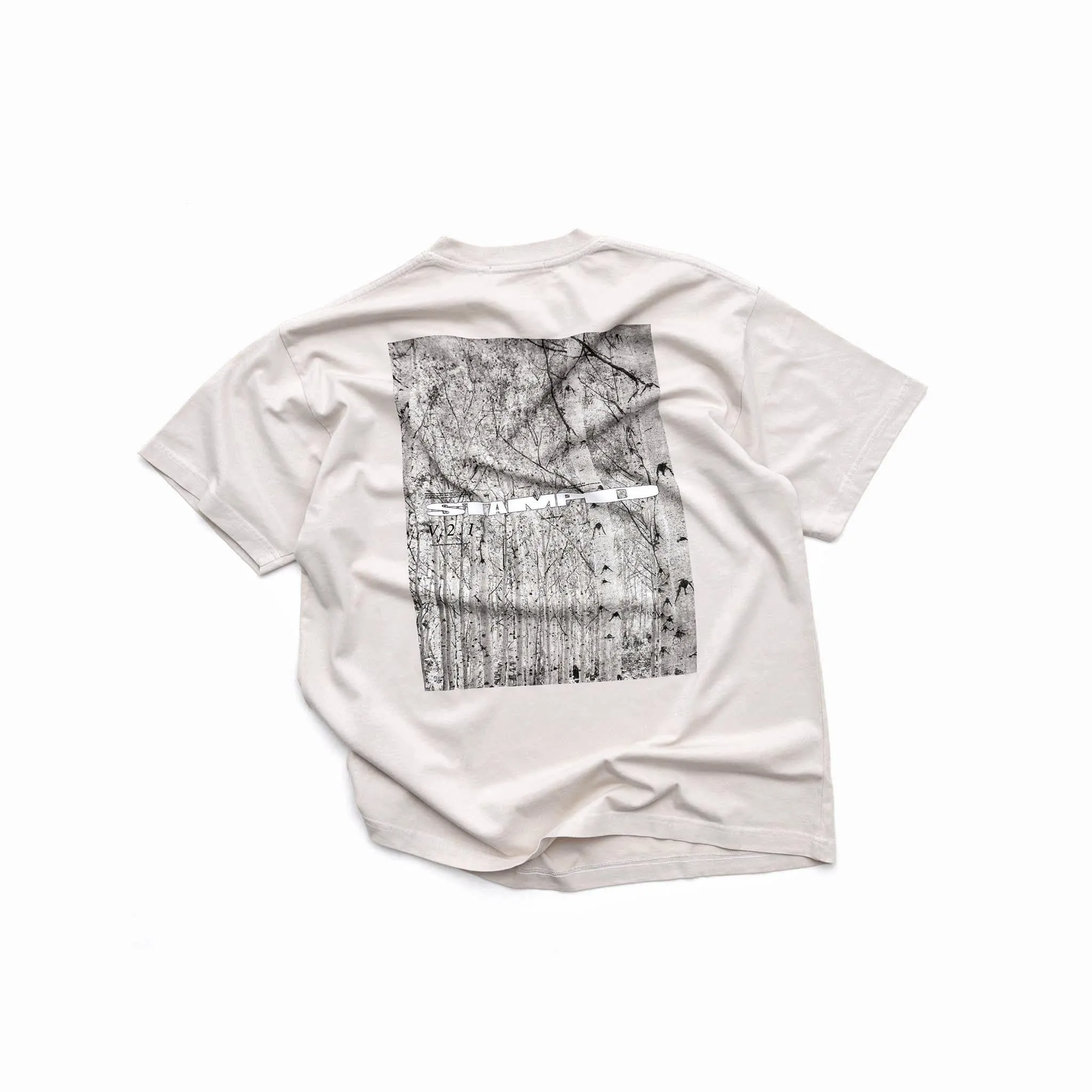 STAMPD Aspent Trees Tee Cement